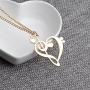Silver Musical Note Necklace Pendant Treble Clef Music Jewelry for Women Girlfriend Daughter