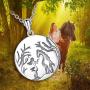 CELESTIA Celtic Horse Head Necklace Women Sterling Silver Pendant Horse Jewelry Gifts for Girls Men and Horse Lovers