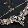 HapiBuy Crystal Bridal Jewelry Set Womens Rhinestone Necklace and Earrings Sets for Bride Bridesmaid Wedding Prom Party Accessories HapiBuy Crystal Bridal Jewelry Set Womens Rhinestone Necklace and Earrings Sets for Bride Bridesmaid Wedding Prom Party Accessories
