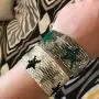 Beaded Bracelets Bangles for Women Boho Star Pattern Seed Beads Bracelet Cuff Bracelet Friendship Weave Tassel Jewelry