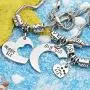 lauhonmin 3pcs Big Sis Middle Sis Little Sis Love Heart Charm Pendant Bracelet Set Family Jewelry Gift for Sister lauhonmin 3pcs Big Sis Middle Sis Little Sis Love Heart Charm Pendant Bracelet Set Family Jewelry Gift for Sister
