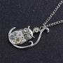 AILUOR Steampunk Gear Pendant Necklace, Punk Vintage Gothic Love Heart Owl Butterfly Bee Insect Chain Sweater Pendant Necklace Jewelry for Women Girl