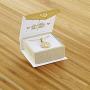 In Season Jewelry 18k Yellow Gold Plated Guardian Angel Medal Baptism Gift Pendant Necklace 18''