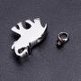 BS Bluesnow Elephant Urn Keepsake Pendant Necklace, Stainless Steel Memorial Ash Cremation Jewelry