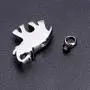 BS Bluesnow Elephant Urn Keepsake Pendant Necklace, Stainless Steel Memorial Ash Cremation Jewelry