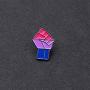 CENWA LGBTQ Gay Pride Bisexual Power Fist Enamel Pin Bi Pride Jewelry Enamel Pin LGBT Brooch
