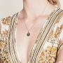 Retro Gold Coin Necklace lucky goddess stars in the sky