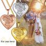 GOLDCHIC JEWELRY Heart Locket Necklace,18K Gold Plated/Platinum Plated/Rose Gold Flower/Tree of Life Memorial Photo Locket Necklace with Picture with 20”+2” Chain,with Gift Box