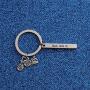 WUSUANED Motorcycle Keychain When Life Throws You A Curve Lean Into It Bike Gift for Dad Husband Boyfriends