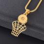 Stainless Steel Basketball Memorial Urn Jewellery Pendant Hold Cremation Keepsake Necklace for Ashes