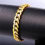 U7 Men Unisex Two-Tone Jewelry 6mm-9mm Wide Platinum & 18K Gold Plated Cuban Chain Necklace (18'',20'',22'',24'',26'',28'',30'')