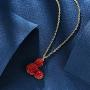 Deelan Womens Mickey Pendant Necklaces for Women 18K Gold Plated Mouse Charm Jewelry Necklace Girls Gift