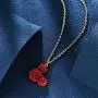 Deelan Womens Mickey Pendant Necklaces for Women 18K Gold Plated Mouse Charm Jewelry Necklace Girls Gift