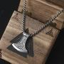 Viking Amulet Jewelry Axe Norse Viking Thors Hammer mammen Pendant Necklace for Men Boys