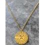 Uncle Seal Softball Necklace for Girls - Father to Daughter Pendant Gift Jewelry - Gold Laser Engraved Charm from Dad