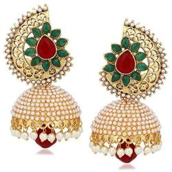 Royal Bling Bollywood Style Stylish Traditional Indian Jewelry Jhumki Jhumka Earrings for Women
