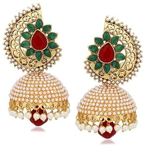 Royal Bling Bollywood Style Stylish Traditional Indian Jewelry Jhumki Jhumka Earrings for Women
