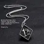 Mens Retro Stainless Steel 1% er Pendant Necklace with 24inch Link Chain