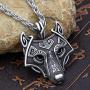 CANNE Norse Viking Stainless Steel Pendant Necklace Celtic Pagan Amulet Necklace Jewelry for Men Women