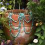 Turquoise Beads Endless Necklace Long Knotted Stone Multi-Strand Layer Necklaces Handmade Jewelry
