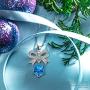 Kate Lynn Womens Necklace ❉The First Snow❉ Bow Pendant Necklace for Girls Crystals Jewelry for Women Gifts with Gift Box 17.5''+2''