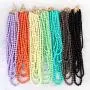 Multi Beaded Bubble Statement Necklace - Round Ball Chunky Drape Bib Collar Marbled, 7 Layer Long Multi Beaded Bubble Statement Necklace - Round Ball Chunky Drape Bib Collar Marbled, 7 Layer Long