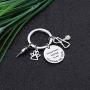 CYTING Veterinarian Keychain These Keys Belong to an Awesome Vet Tech/Nurse Keychain Appreciation Gift Veterinary Medicine Graduation Gift