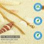 Jewelry Kingdom 1 Necklace for Men, 18K Gold Cuban Link Chain Necklace for Women, 4MM Stainless Steel Curb Chain Choker for Boys and Bikers 16-30inches