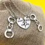 AMOR SPES Partners in Crime Necklace for 2 Best Friends Gifts Friendship Jewelry Heart Charms Couples for Valentine AMOR SPES Partners in Crime Necklace for 2 Best Friends Gifts Friendship Jewelry Heart Charms Couples for Valentine