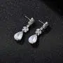 SWEETV Marquise Wedding Earrings for Brides, Bridesmaids, Teardrop Crystal Cubic Zirconia Bridal Drop Earrings for Women Prom SWEETV Marquise Wedding Earrings for Brides, Bridesmaids, Teardrop Crystal Cubic Zirconia Bridal Drop Earrings for Women Prom