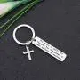 CYTING Christian Gift His Grace is Sufficient His Power is Made Perfect in Weakness 2 Corinthians 12:9 Scripture Keychain Religious Jewelry Bible Verse Gift