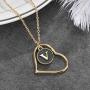 OMAIGAR A-Z 26 Initial Necklaces for Women, 16K Gold Plated Name Personalized Necklace with Dainty Love Heart, Ideal Jewelry Toys Gift for Teen Girls or Daily Wear