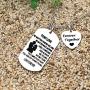 JQFEN to My Love Necklace Girlfriend Wife Gift Military Jewelry Personalized Love Necklace Pendant