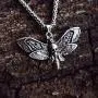 SanLan Death Head Moth Pendant Necklace Wicca Jewelry Goth Moth and The Moon SanLan Death Head Moth Pendant Necklace Wicca Jewelry Goth Moth and The Moon