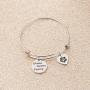 ENSIANTH Ohana Means Family Bracelet Family Member Gift Hawaiian Bracelet Hibiscus Flower Jewelry