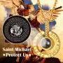 FaithHeart 100 Languages Projective Necklace, Gold Plated Praying Hand/Saint Michael Romantic Gift I Love You Memory Projection Necklaces for Women Men FaithHeart 100 Languages Projective Necklace, Gold Plated Praying Hand/Saint Michael Romantic Gift I Love You Memory Projection Necklaces for Women Men