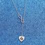 WUSUANED Ohana Means Family Hibiscus Flower Necklace Hawaiian Jewelry For Family Best Friends