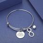 CJ&M Aunt Niece Bracelet Bangle Bracelet - Aunt Jewelry- Bracelets for Aunts and Nieces-Gift for Special Aunt & Niece