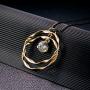 welbijoux Long Necklace for Women Fashion Jewelry Bohemian CZ Circle Layered Pendant Statement Necklaces with Gifts Box