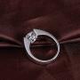 DovEggs Sterling Silver 3ct 9mm G-H-I Color Heart Arrows Cut Moissanite Engagement Ring for Men and Women