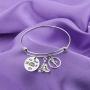 MAOFAED Yoga Bracelet Let That Shit Go Lotus Bracelet Jewelry Inspirational Gift for Women Girls