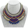 AccessCube Fashion Handmade Ethnic Choker Necklace Bib Collar Multicolor Beads Statement Necklace Boho Women Jewelry
