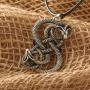 HAQUIL Loki Necklace, Viking Loki Symbol Pendant, Faux Leather Cord, Loki Jewelry Gift for Men and Women