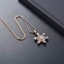 memorial jewelry Cremation Urn Jewelry Necklace cremation Jewelry for Ashes Gift for Ashes Keepsake Snowflake Shape Pendant