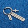 WUSUANED Christian Bracelet/Keychain Gift Do Not Fear for I Am with You Isaiah 41:10 Bible Verse Religious Jewelry