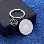 WUSUANED 1 2 3 Years Recovery AA Symbol Keychain Sobriety Keychain Addiction Recovery Gift Alcoholics Anonymous Sobriety Gift