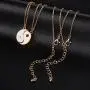Lux Accessories Goldtone & White Yin Yang Peace One with All BFF Best Friends Necklaces Lux Accessories Goldtone & White Yin Yang Peace One with All BFF Best Friends Necklaces