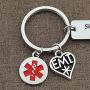 Ribukat Pacemaker Keychain Medical Alert Emergency Medical Technician Gift Inspirational Graduation Gift for Medical Student Nurse