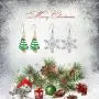 Hot Handmade Christmas Dangle Earrings & Crystal Snowflake Earrings Holiday Party Drop Earrings, Festival Gift Idea, Thanksgiving Themed Earrings Christmas Jewelry Women Girls