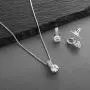 Mariell Delicate Round-Cut Cubic Zirconia Necklace Earrings Set for Brides, Bridesmaids or Everyday Wear Mariell Delicate Round-Cut Cubic Zirconia Necklace Earrings Set for Brides, Bridesmaids or Everyday Wear